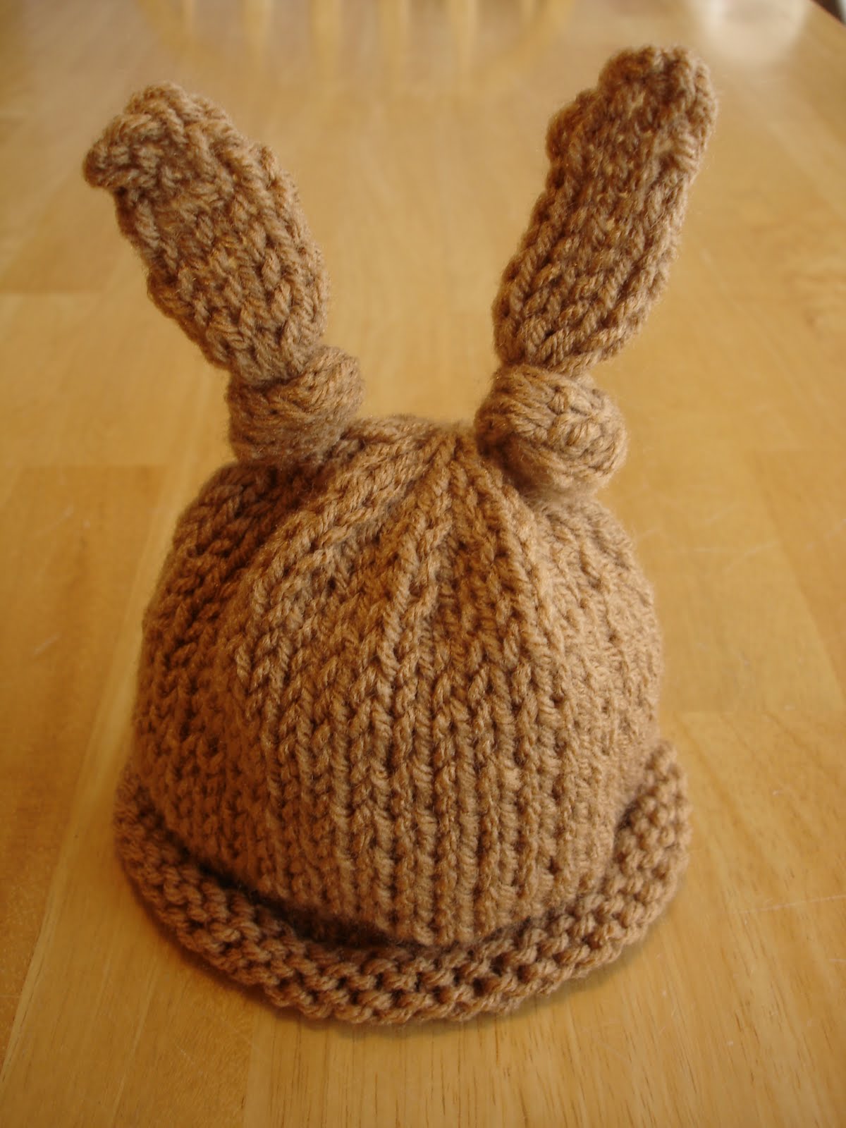 Baby Bunny Hat Knitting Pattern