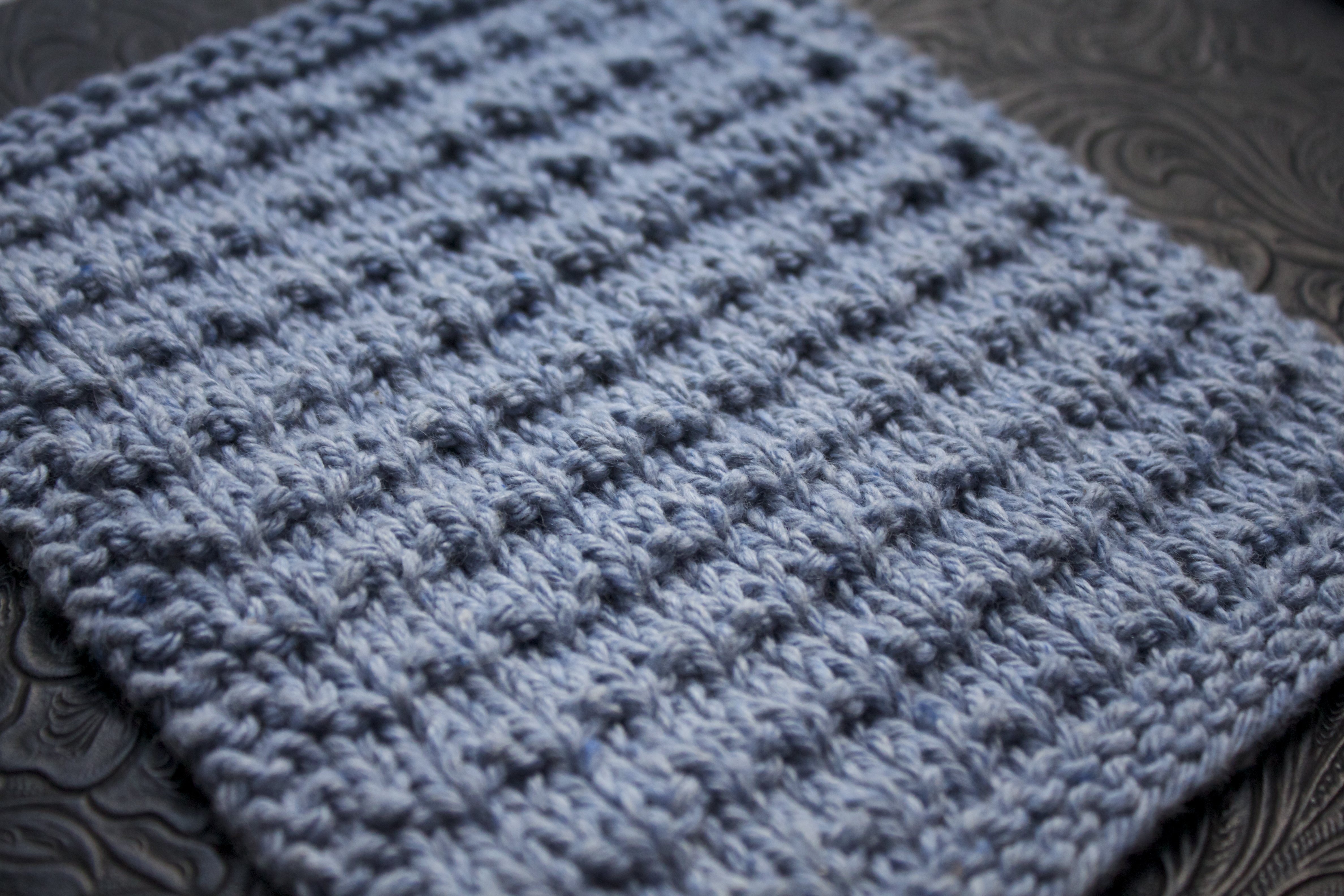 Bumpy Knit Dishcloth Pattern