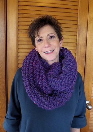 Chunky Orchid Infinity Cowl Pattern Picture