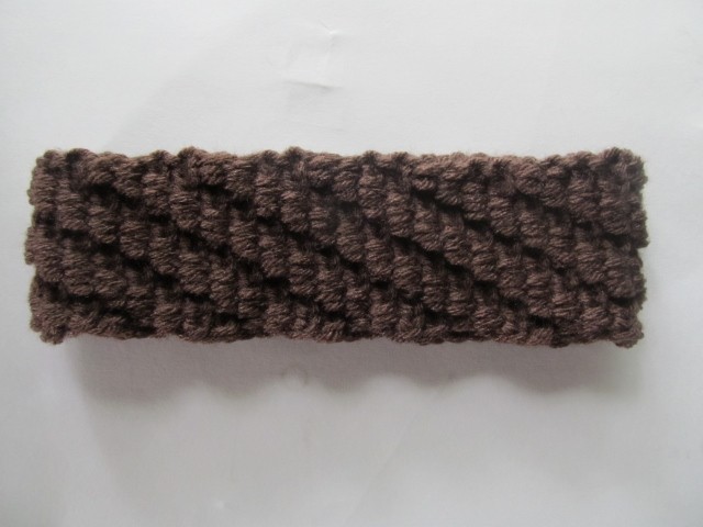 Ear Warmer Headband with Bumps Knitting Pattern