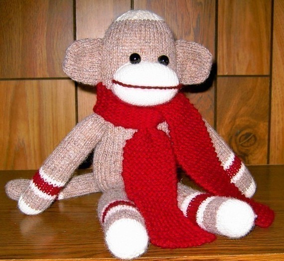 Knitting Pattern Sock Monkey
