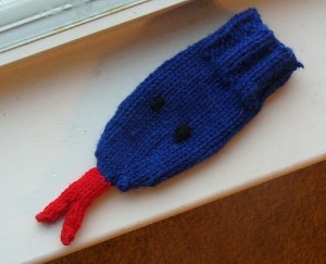 Snake Sock Puppet Finger Knitting Pattern