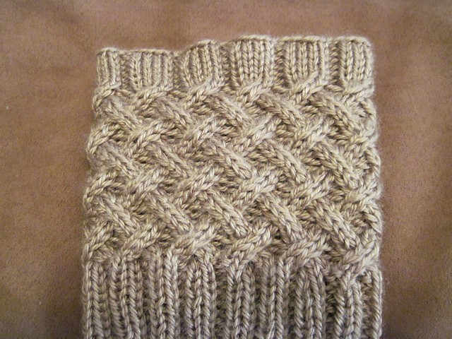 Cabled Boot Topper Knitting Pattern