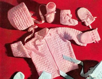 Knitted Baby Clothes Set Pattern