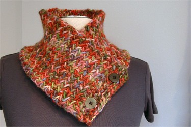 Herringbone Neck Warmer Knitting Pattern