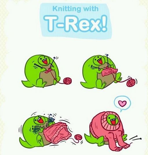 knitting-trex